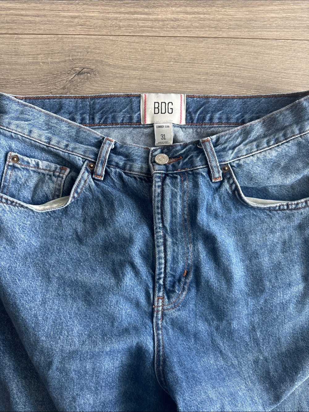 BDG Men's Light Blue Relaxed Denim Jeans